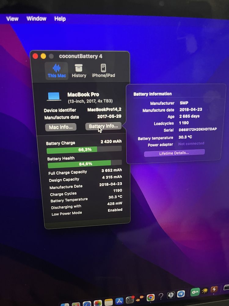 Macbook pro 13” 2017 touch bar