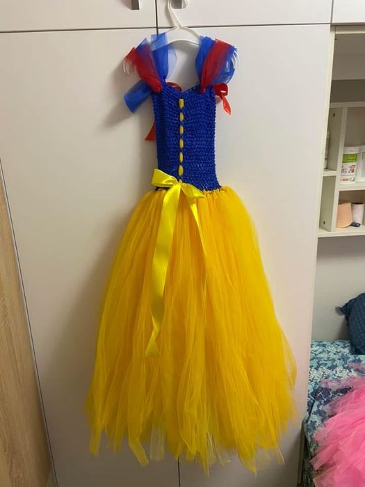 Rochie Alba ca Zapada 4-6 ani