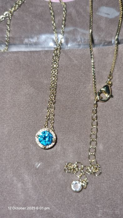 Lot 22 coliere TINGN argint placat cu aur 14k