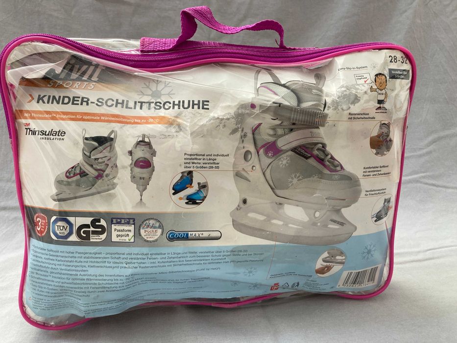Patine de gheata reglabile, nr. 28-32, Crivit Sports Kinder Thinsulate