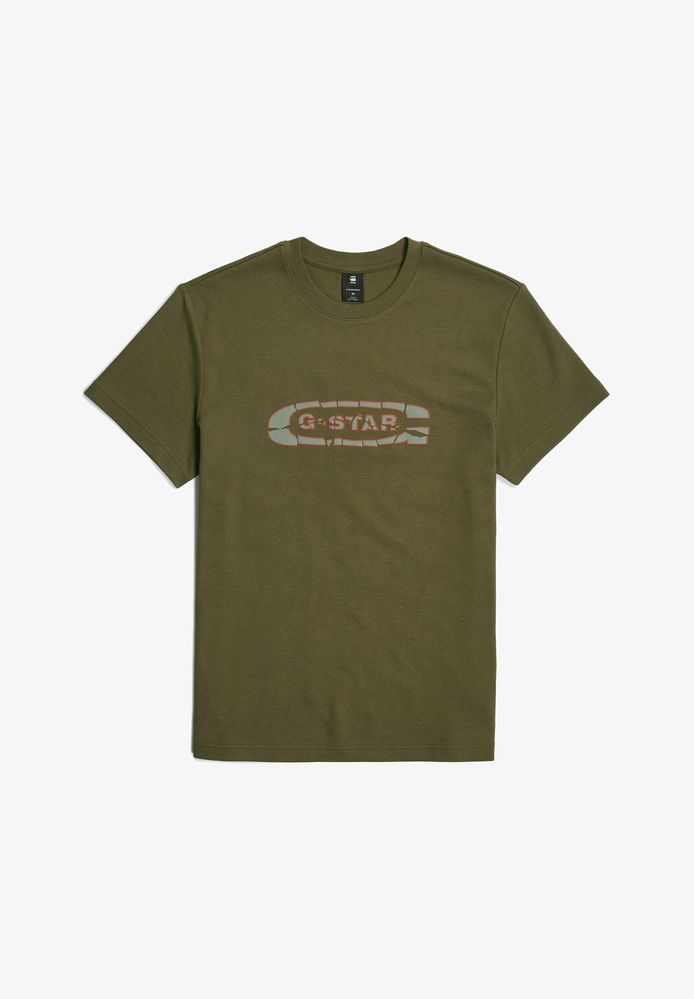 G-Star RAW Destroyed Old School Logo T-shirt ОРИГИНАЛ мъжка тениск L
