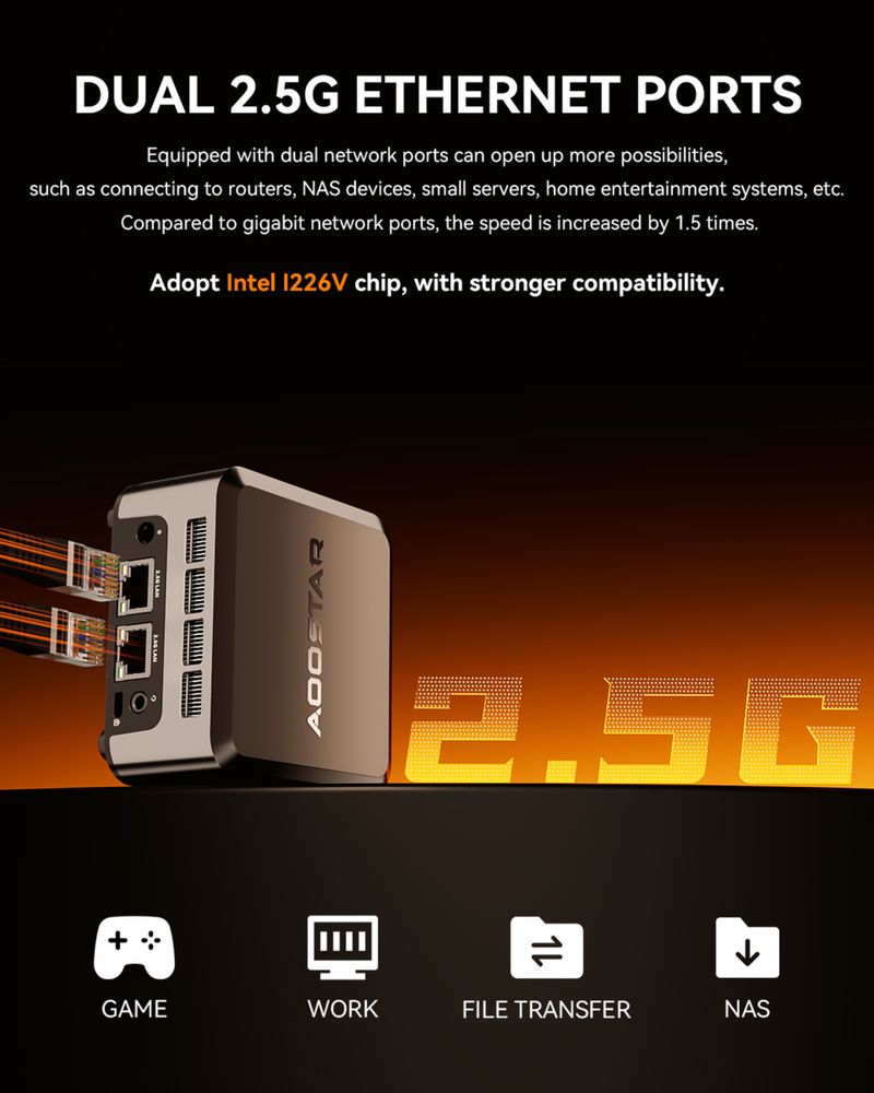 Mini PC мини ПК на intel N150 12гб 256 ssd Dual lan 2.5 Typec DP PD