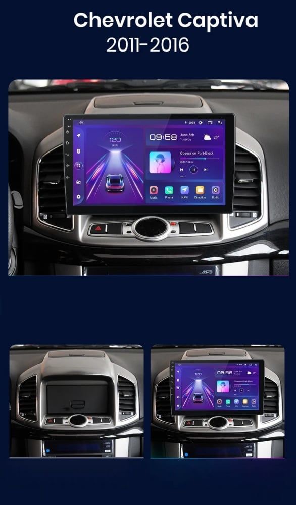 Navigatie Chevrolet Captiva . Android 12, Carplay