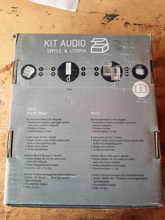 Kit audio Urmet 4+n cu tastatură și receptor