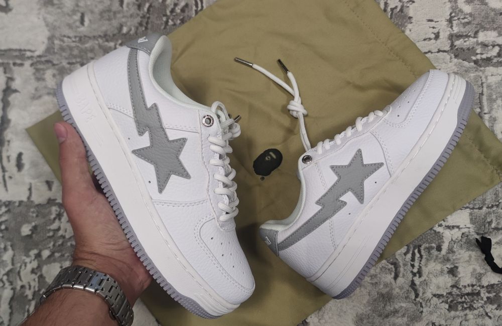 Bape Sta Low, Grey/White, 36 EUR