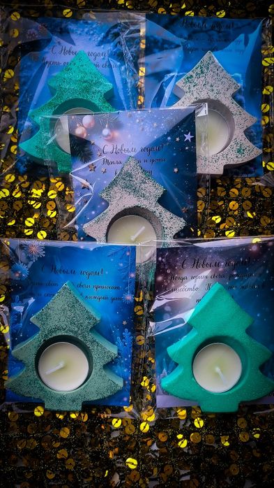 Подсвечник ёлочка. Подарок новый год