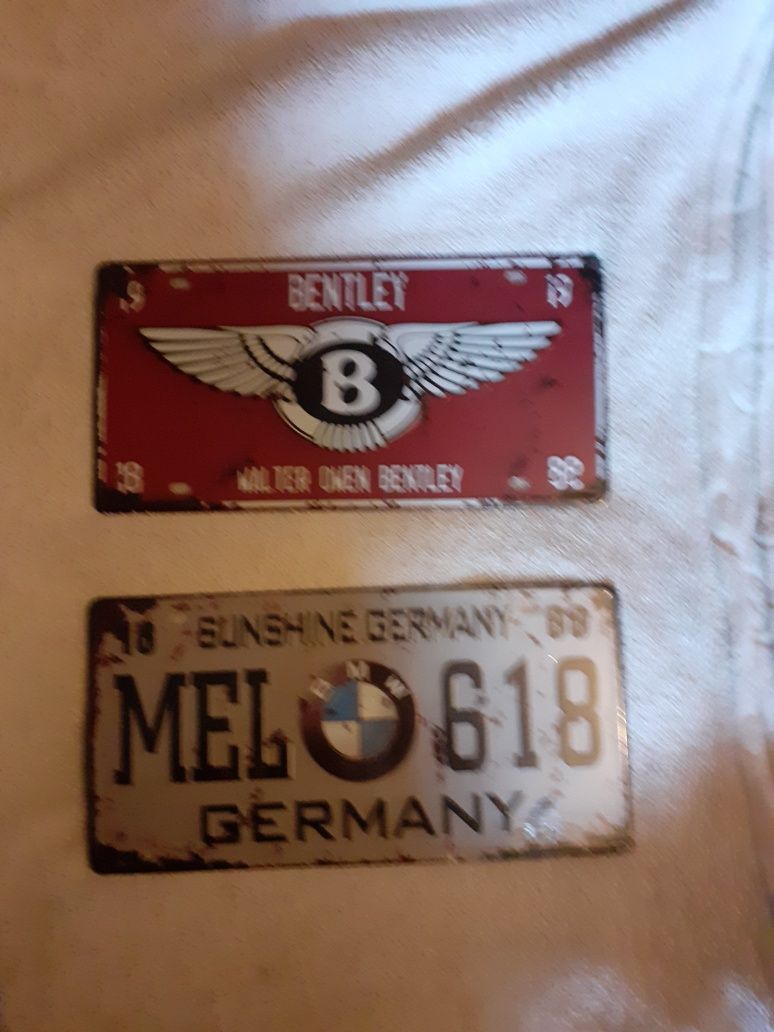 Numar auto,Bentley,BMW/vintage,,placa metalica embosata