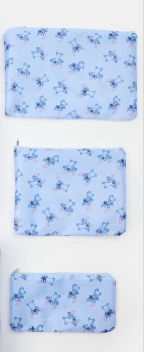 Нов Детски куфар с колелца Stitch и комплект органайзери Стич