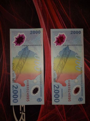 Bancnote 2000 de lei din anul 1999