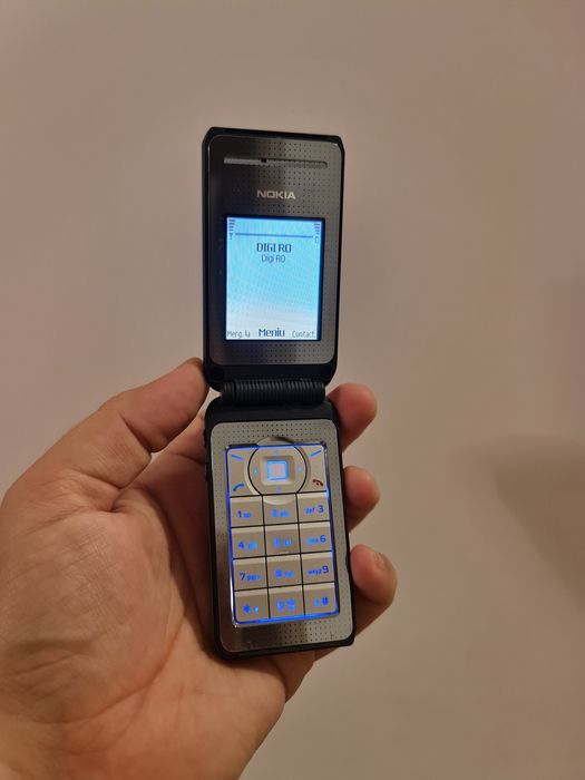 Nokia 6170 de colectie! Telefon vechi cu clapita, metalic, necodat