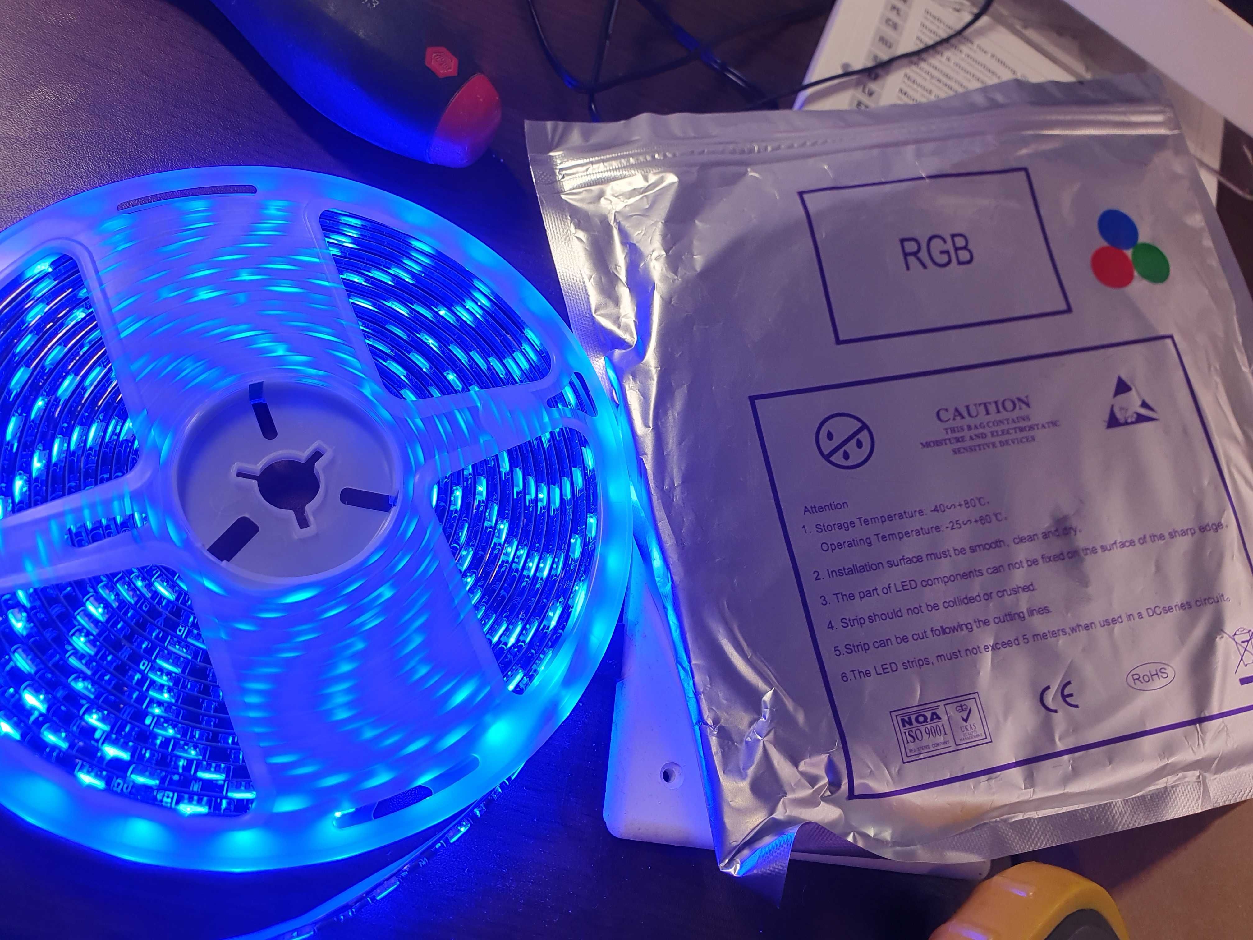 LED Лента RGB 5 метра ip65 waterproof