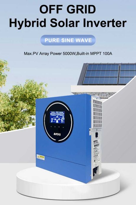 Hibrid solar invertor Anenji 4,2k, 4200W, 24V mppt, WiFi
