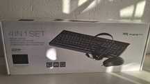 Fiesta set birou 4 in 1 - tastatura, mouse, casti, mousepad