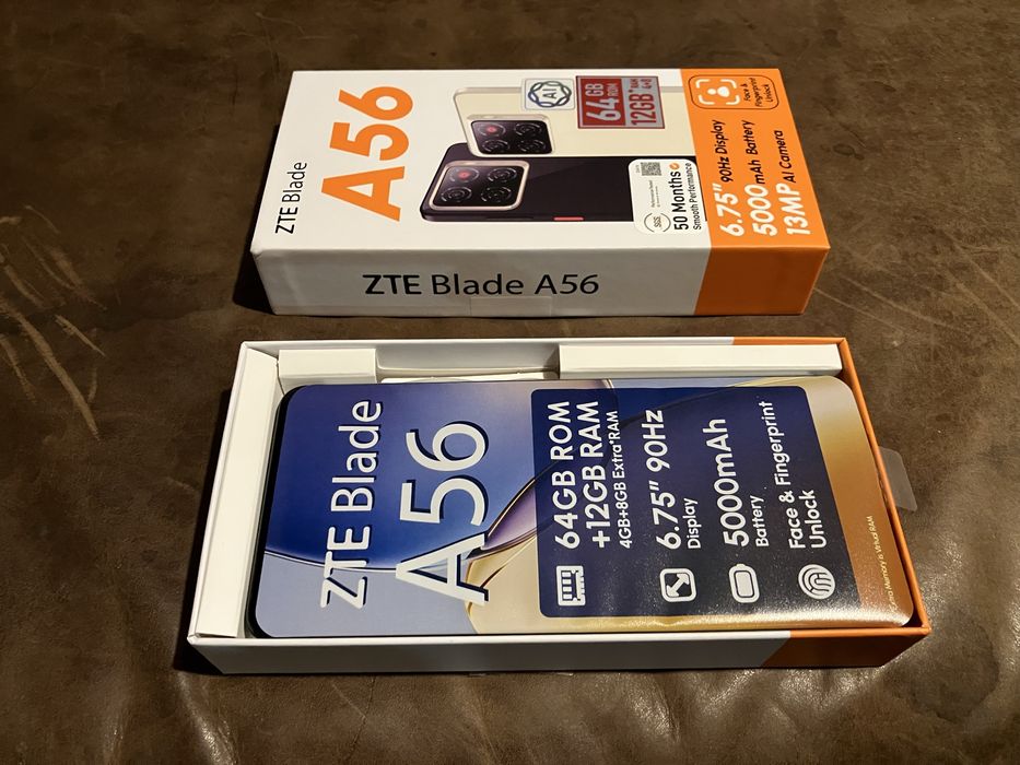 ZTE Blade A56 smart phone чисто нов!