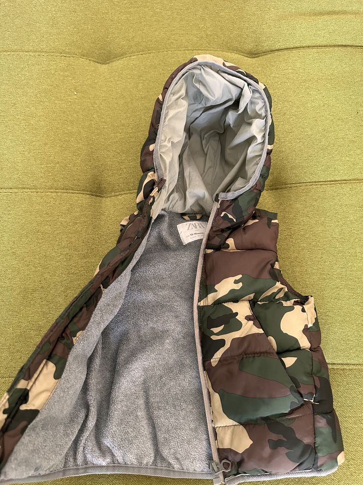 Vesta groasa zara, model camuflaj, 86 cm