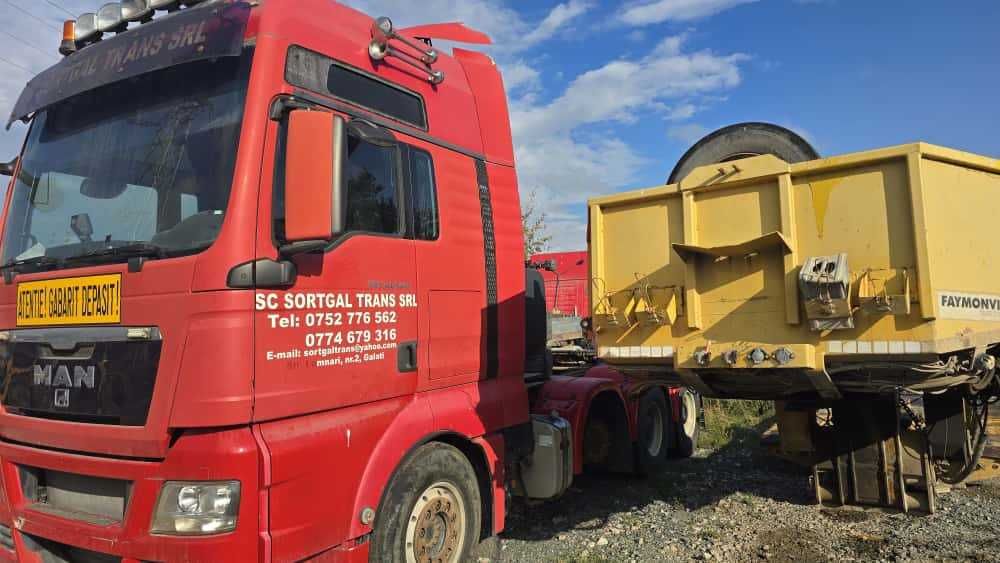 ANSAMBLU AGABARITIC ( Cap tractor+ Trailer)