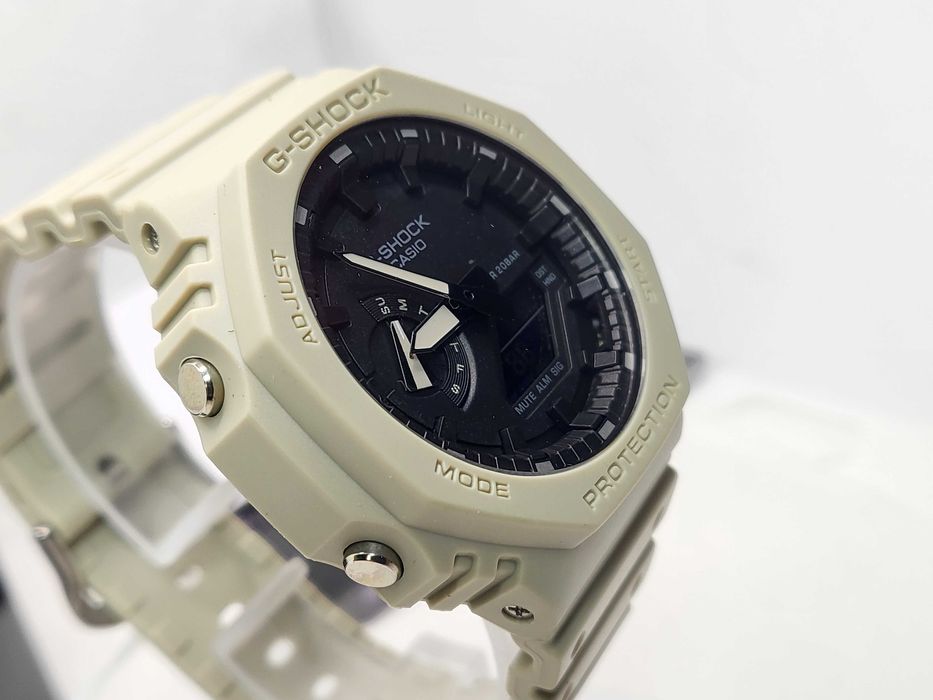 Ceas Sport Casio G-Shock GA-2100 5Aer Bej – Nou, Garanție 2 Ani