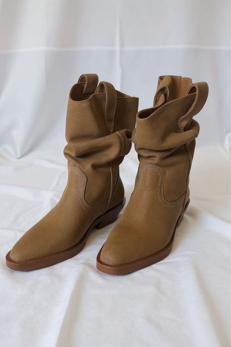 Замшевые натуральные казачки