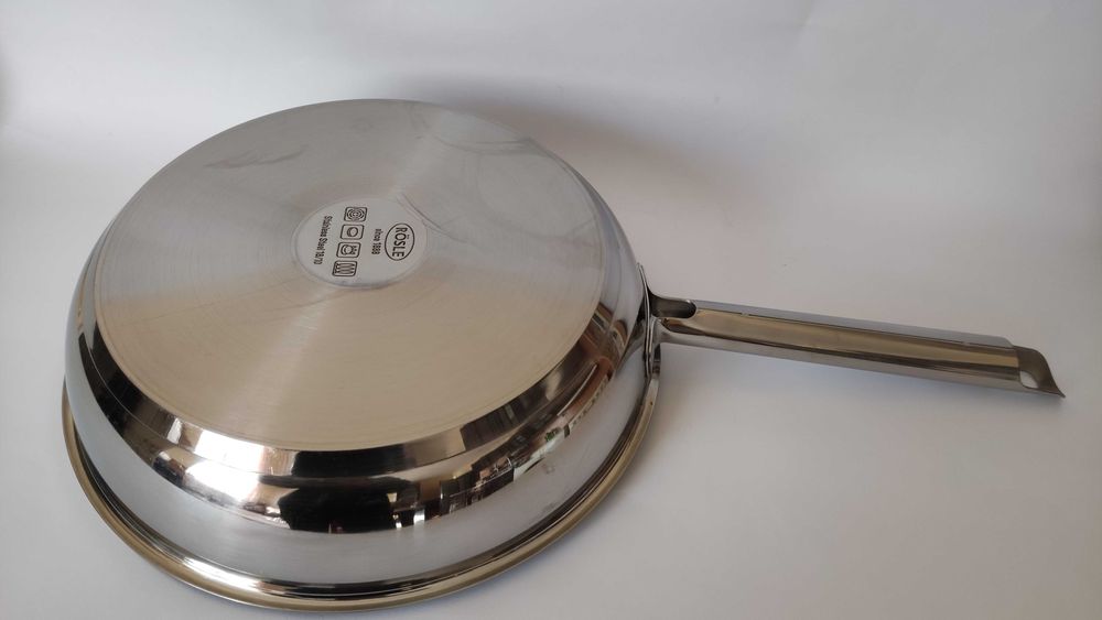 Марков немски масивен тиган от неръждаема стомана+индукция