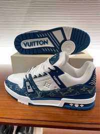 LV blue trainers 45