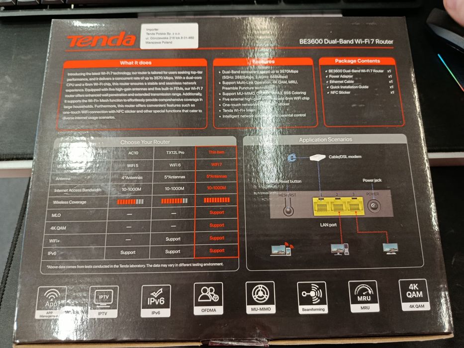Router Wifi 7 NOU Sigilat