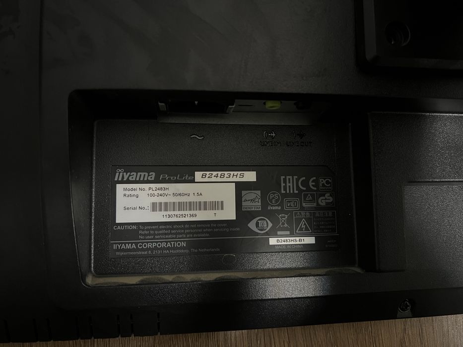 Vand doau monitore IIYAMA PROLITE B2483HS