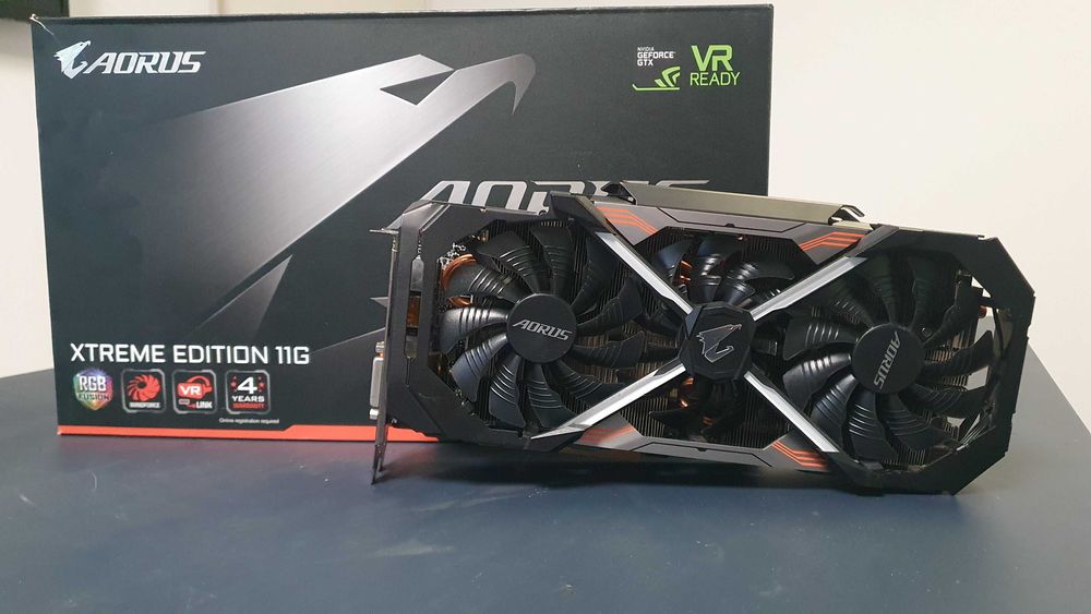 Видеокарта Gigabyte GeForce GTX 1080 Ti 11GB – Отлично състояние