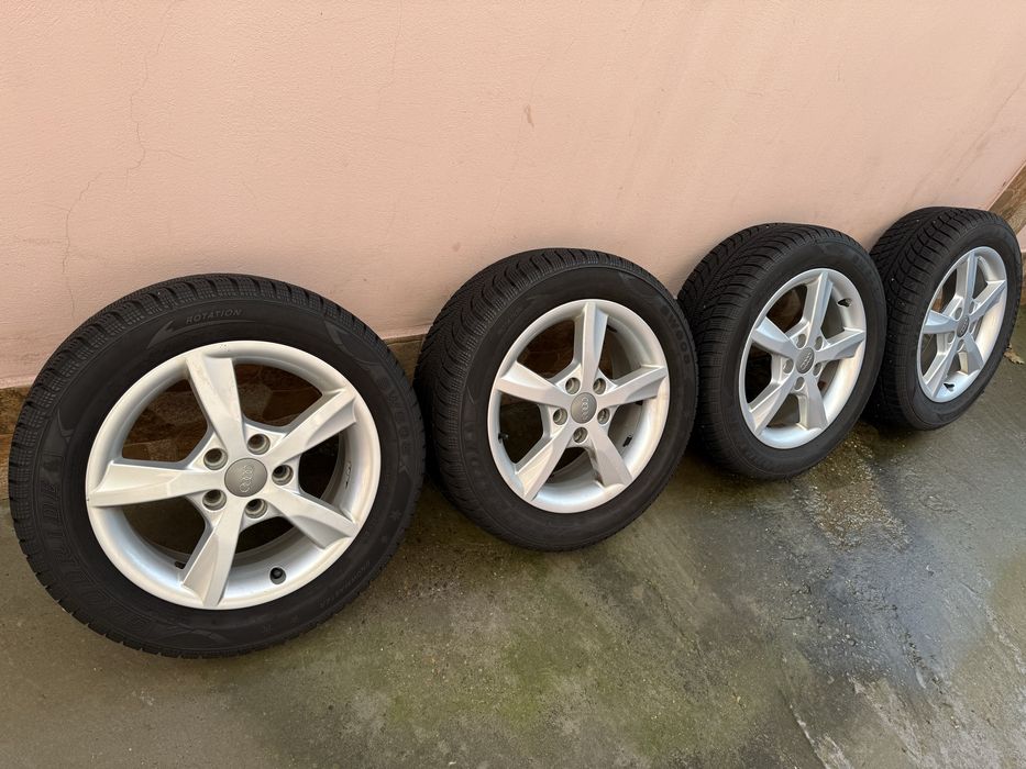 Roti / Jante originale Audi cu anvelope 205/55/R16 M+S