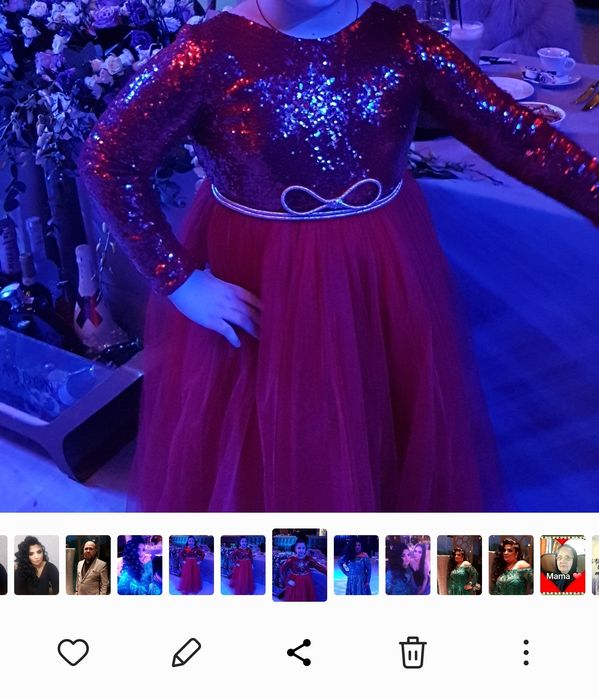 Rochie  fetițe rosie