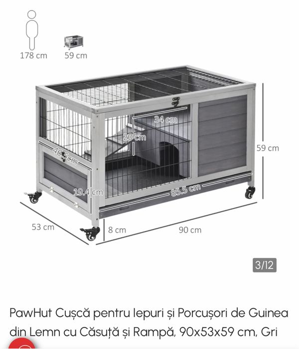 Cusca iepuri/hamsteri, rozatoare