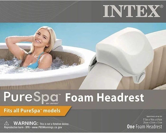 Облегалка за глава Intex, Ергономичен дизайн, Полиуретанова пяна, 28 x