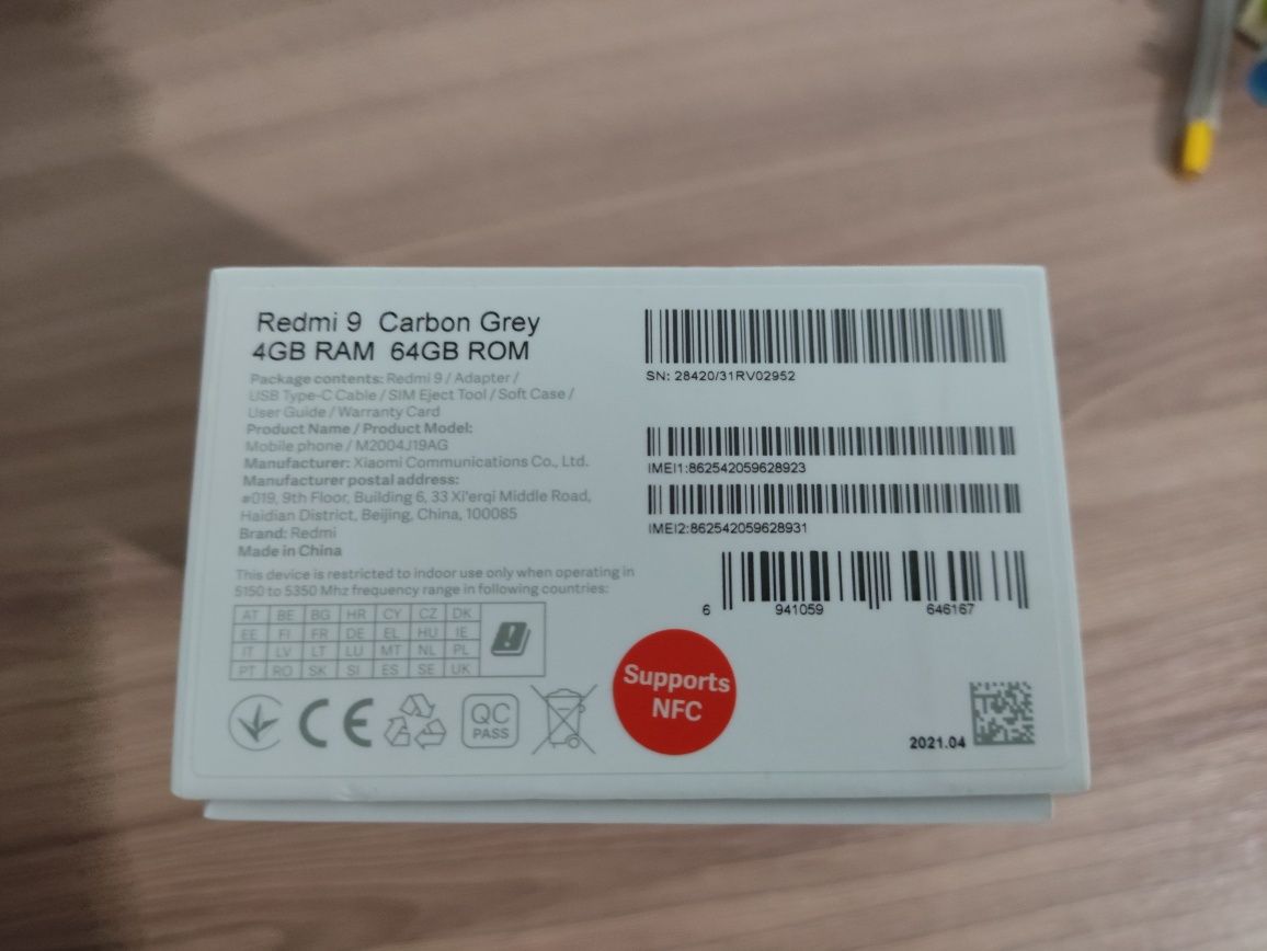 Xiaomi Redmi 9 4/64 GB NFC