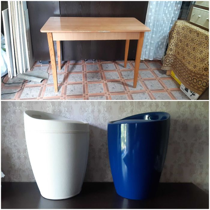 Письменный стол кухонный компьютерный ЛДСП пуфик табурет wenko