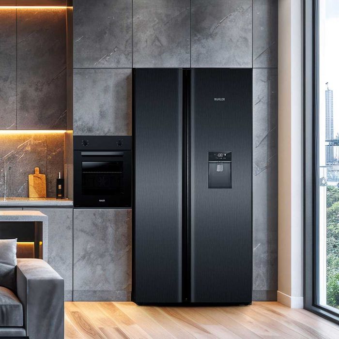 Нов хладилник Muhler NF776SBSIE, No Frost, Dispenser