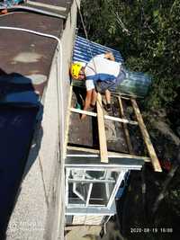 Установка, ремонт балконных козырьков