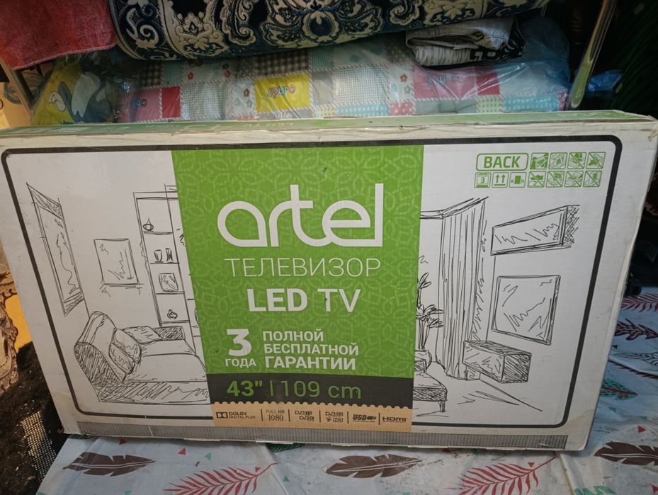 Artel телевизор 43 Диагональ.
