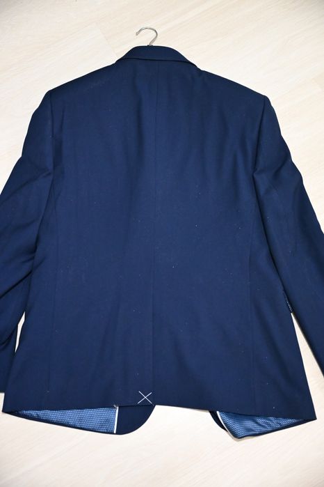 Sacou cu vestă Burton Menswear London 56 albastru nou