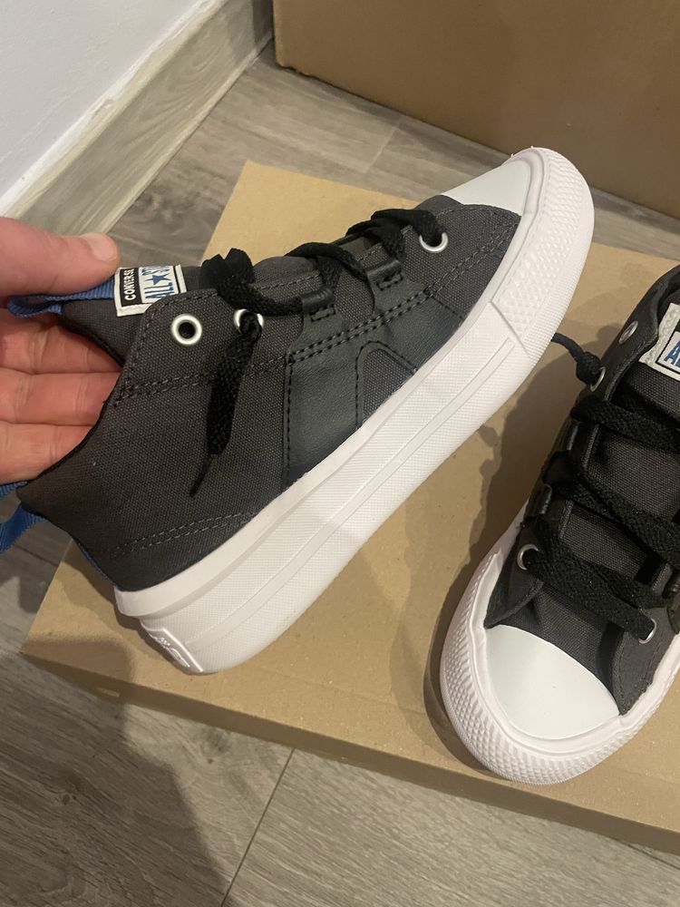 Детски кецове Converse Ctas Ultra Mid Сив
