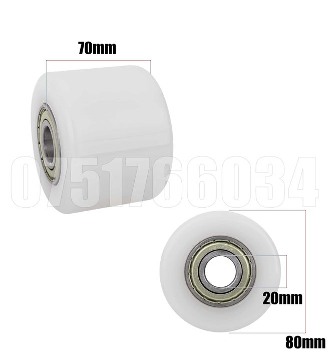 Rola Roata Role Transpalet Hidraulic 80 X 70 X 20 mm Calitate + Rulmen