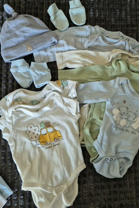 Лот зимни дрехи за новородено момче