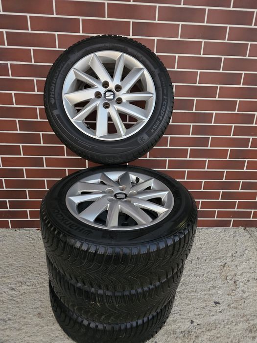 Jante Seat Ibiza 15" / Cauciucuri 185/60/15 Hankook iarna 2021 /