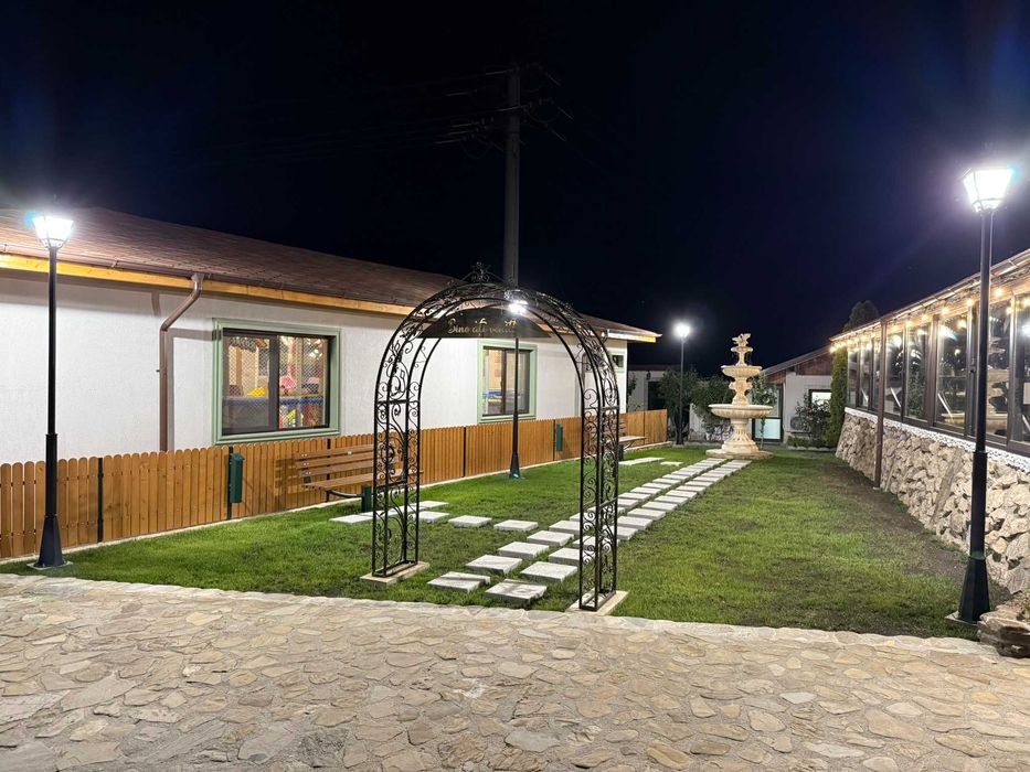 Arcada fier forjat cu mesaj "Bine ati venit", dim 2.5mx2m