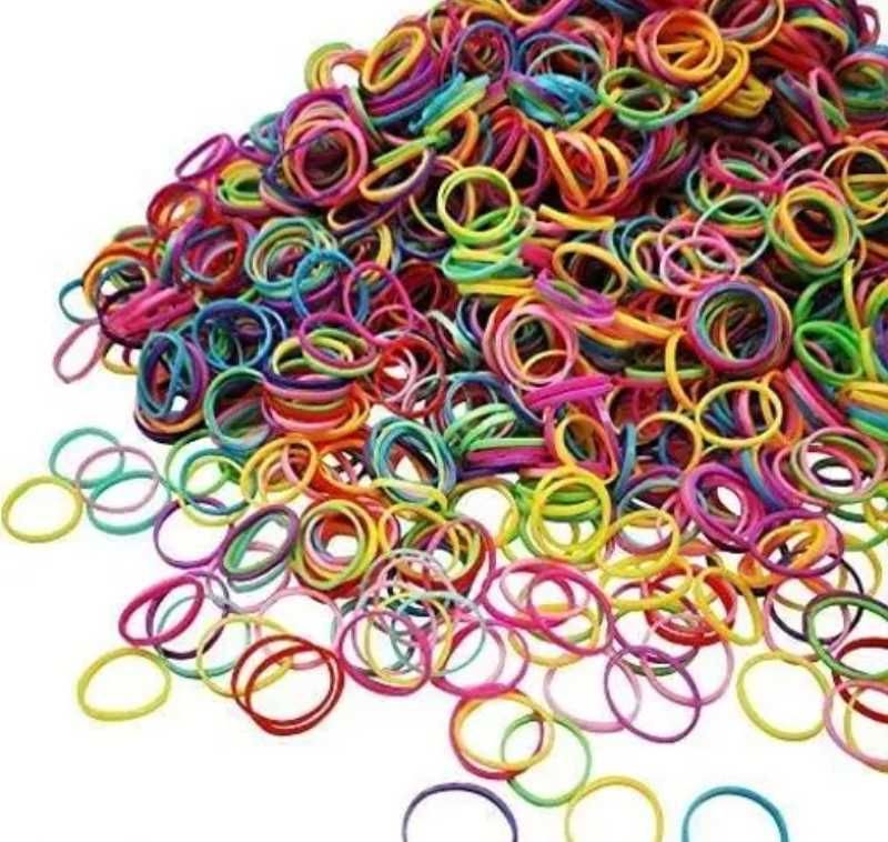 Elastice de par colorate din cauciuc pentru codite braids 250 buc