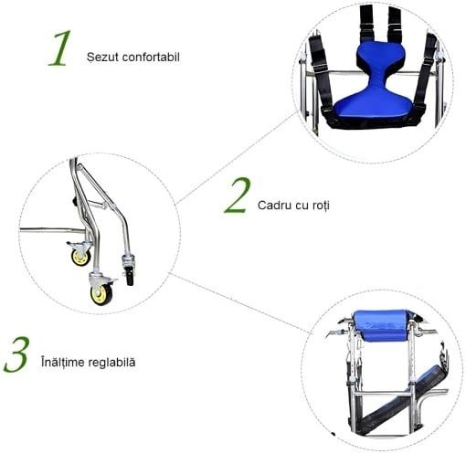Cadru pliabil, pentru reabilitare