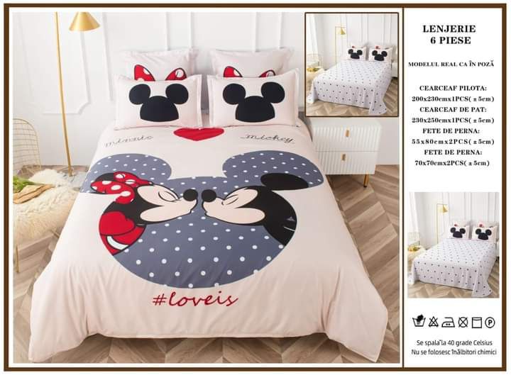 Super oferta lenjerii Disney