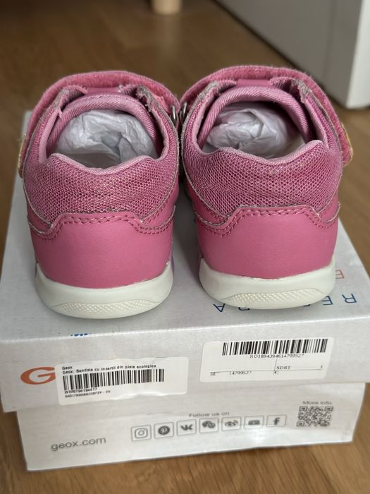 Sandale Geox, textil si piele ecologica, 25 EU, interior 15.7 cm