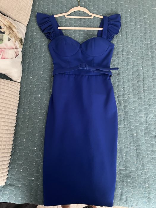 Синя официална рокля