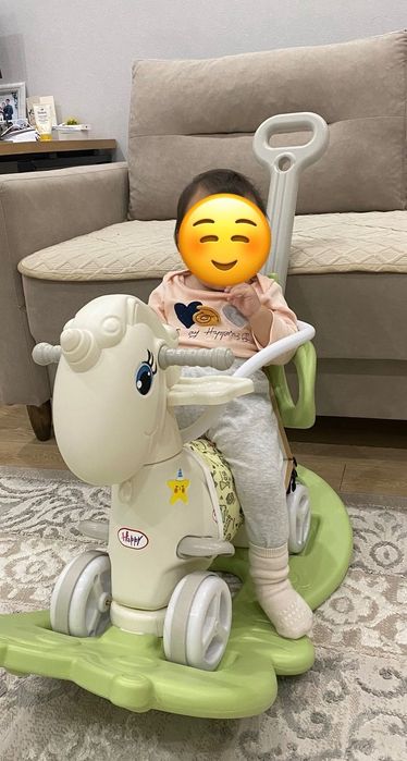 Каталка-качалка «Единорог» 2 в 1