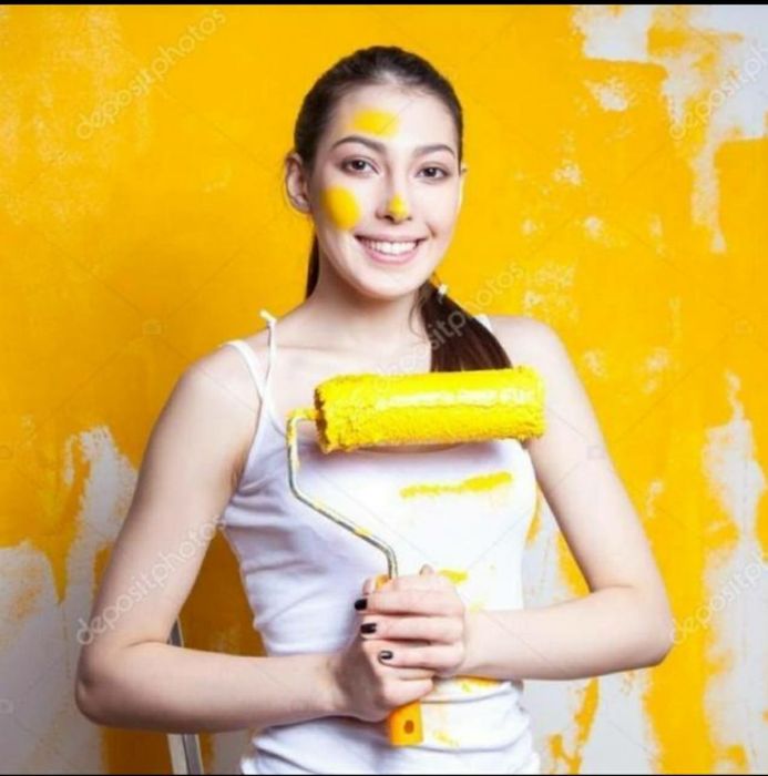 Покраска стен и потолков в Алматы, Малярные услуги работы.