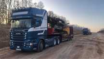 Transport utilaje/trailer Agabaritic
